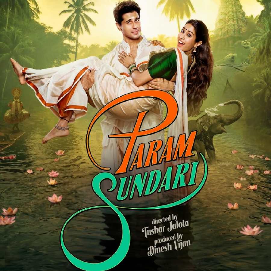 সিদ্ধার্থ মলহোত্রর সঙ্গে জাহ্নবী কপূরের ছবি ‘পরম সুন্দরী’। 