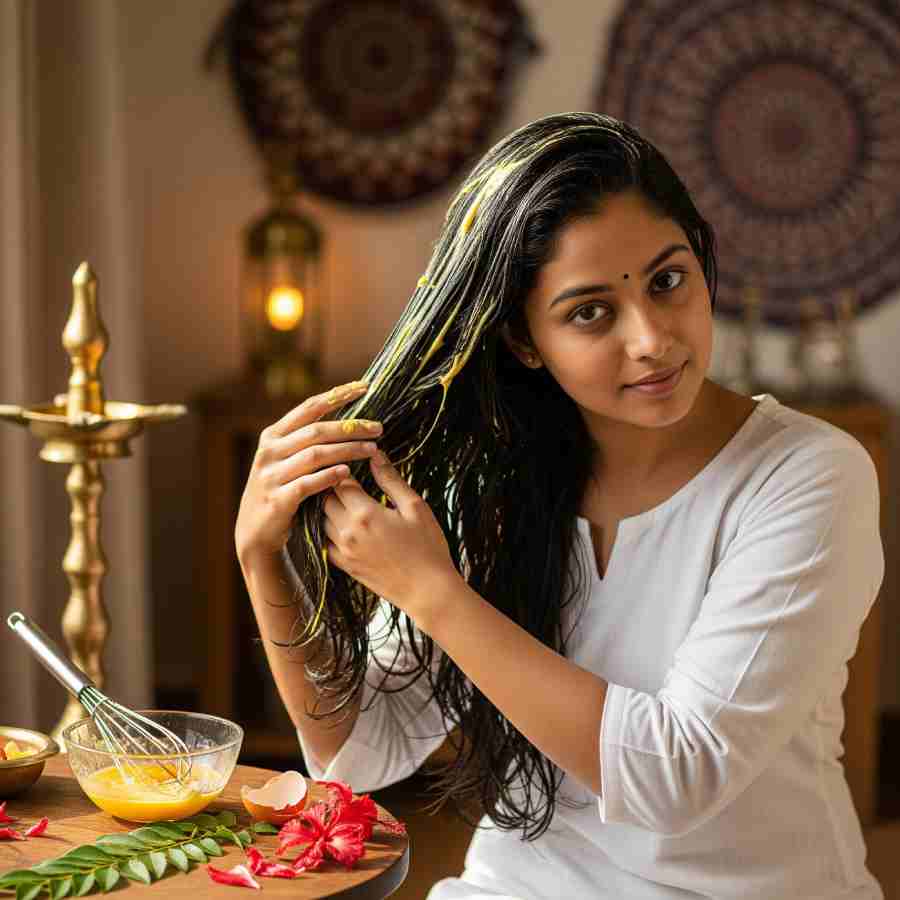 How to use egg to reduce hair fall and add Volume