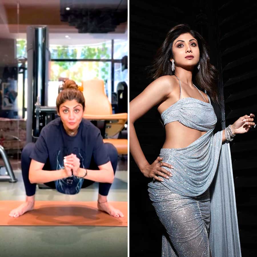 কোমরের যন্ত্রণা কমানোর ব্যায়াম শেখালেন শিল্পা।