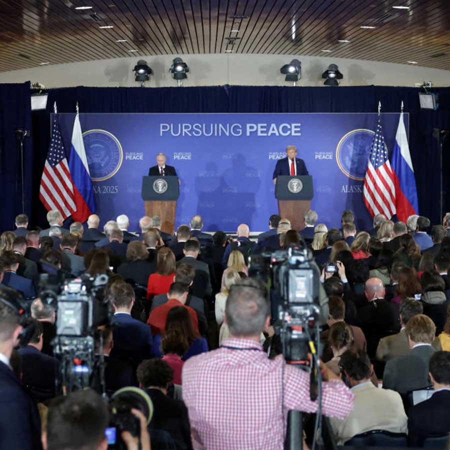 Report claims Russia’s President Vladimir Putin bodyguards carried a suitcase to Alaska Summit to collect his faecal waste