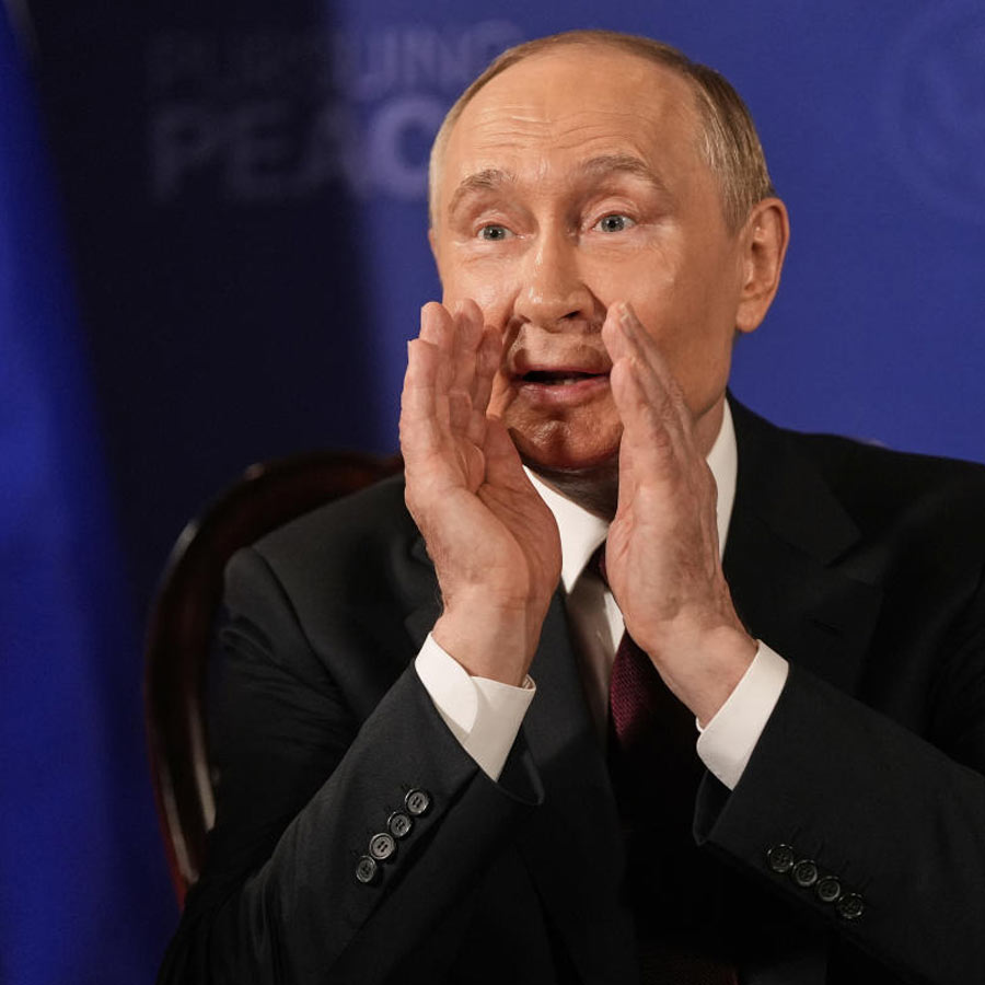 Report claims Russia’s President Vladimir Putin bodyguards carried a suitcase to Alaska Summit to collect his faecal waste