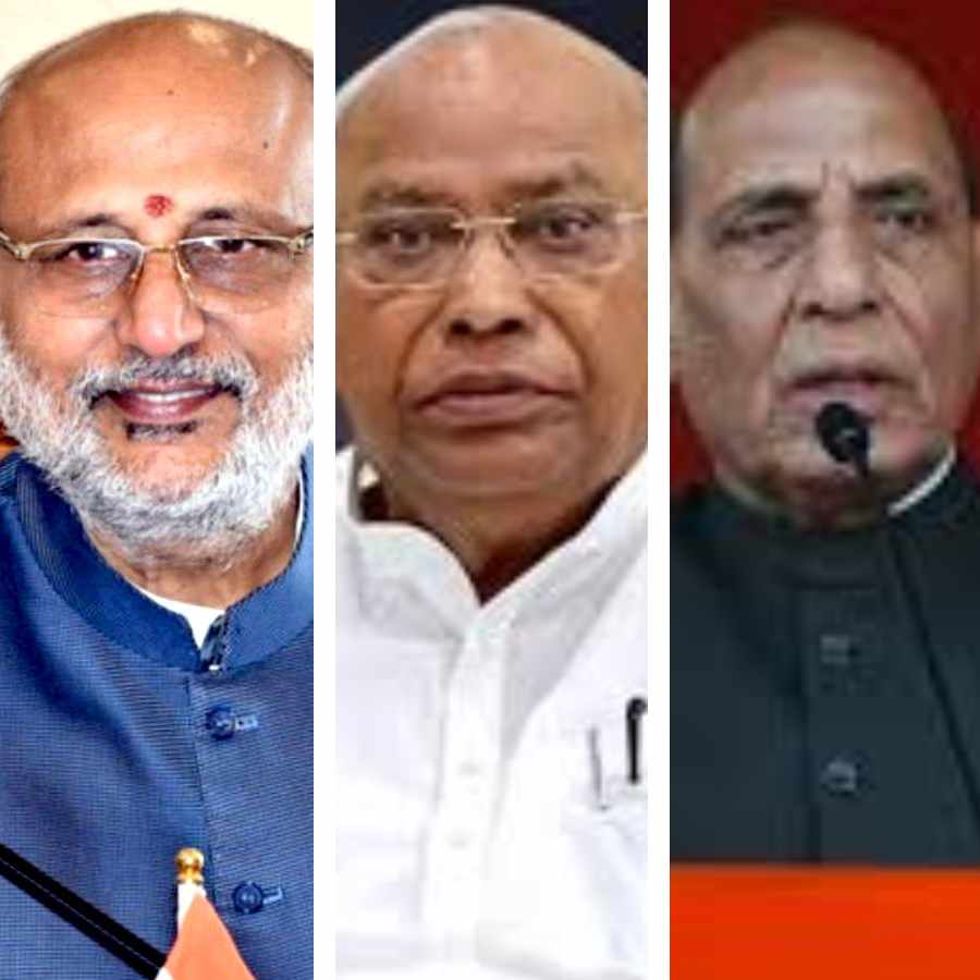 Rajnath Singh seeks Mallikarjun Kharge’s support for NDA candidate CP Radhakrishnan in Vice President Election dgtl