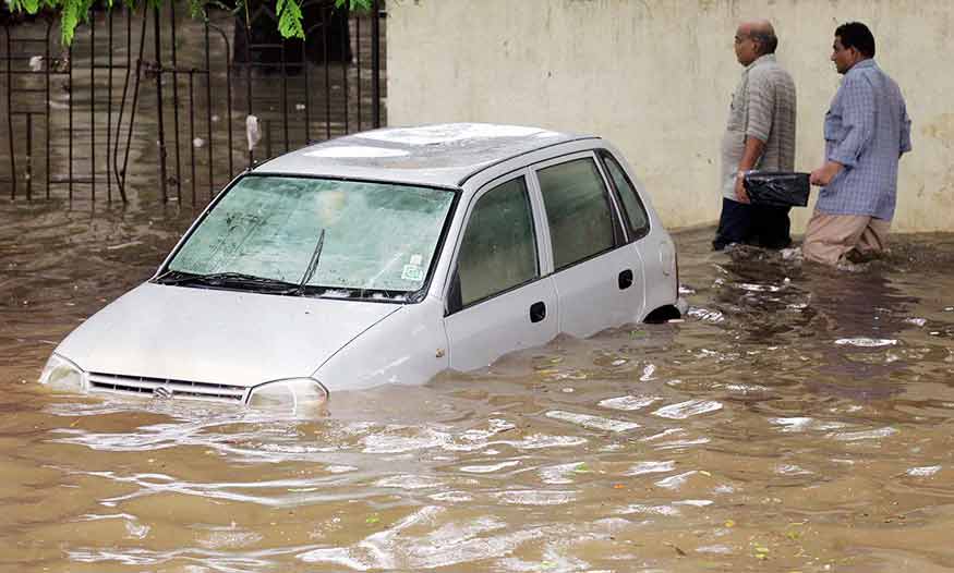 মুম্বইয়ে ভারী বৃষ্টি নতুন নয়। ২০১৭ সালের জল-ছবি। 