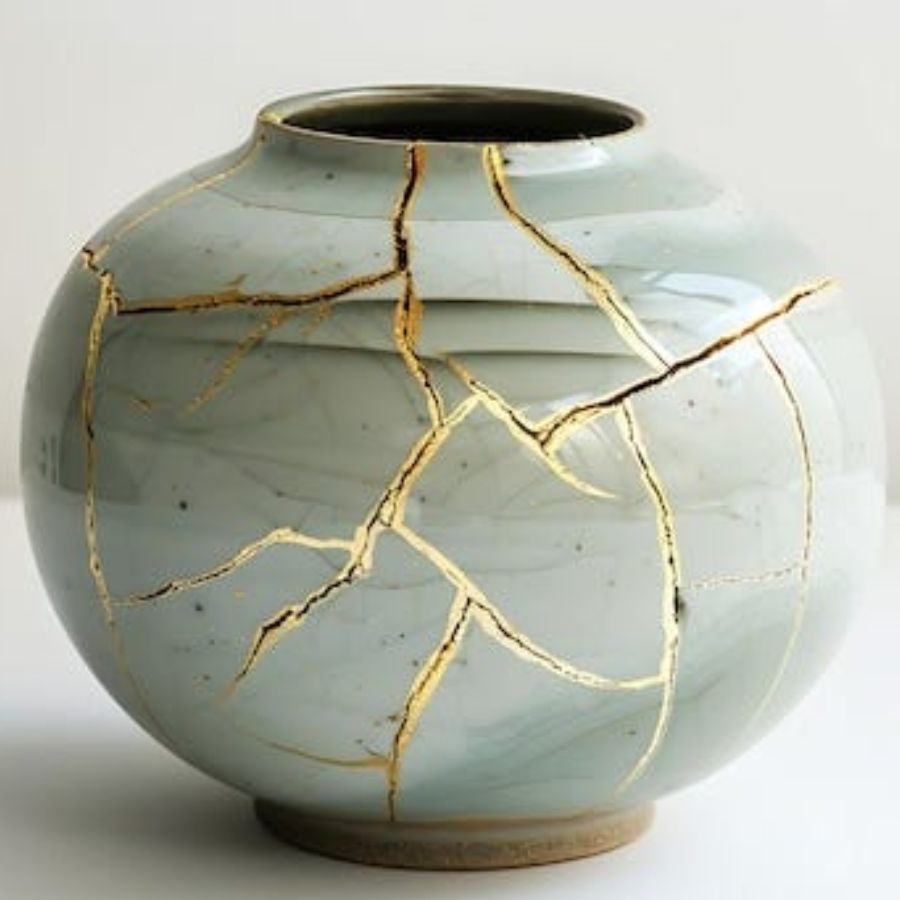 ভাঙা জিনিস মানেই তা আবর্জনা? জাপানিরা বলে অন্য কথা। ‘কিনসুগি’ হল জাপানে সেরামিক ও চিনামাটির ভাঙা জিনিস মেরামত করার পদ্ধতি। সোনা, রুপো এবং প্ল্যাটিনামের সঙ্গে বার্নিশ মিশিয়ে জোড়া লাগানো হয় এগুলি। এত দামি ধাতু দিয়ে না হলেও, এ ভাবে আপনিও কারুকার্য করে ভাঙা জিনিসকেই ব্যবহার করতে পারেন অন্দরসজ্জায়।