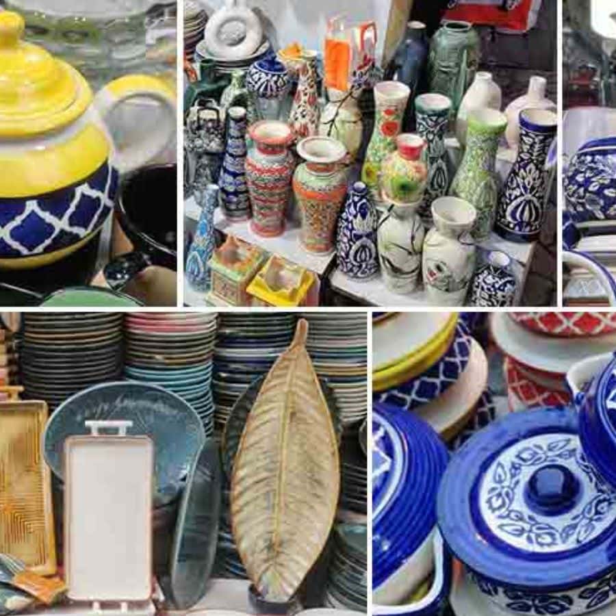 যে কোনও ঘর সাজানোর সামগ্রীর দোকানে অথবা বাজার-হাটেও সহজে পেয়ে যাবেন চিনামাটির তৈরি ঘর সাজানোর জিনিসের বিপুল সম্ভার। বাসনপত্র তো আছেই, এ ছাড়া জানালায় রাখার মতো টব, দেওয়াল সাজানোর সামগ্রী-সহ আর কী না নেই!