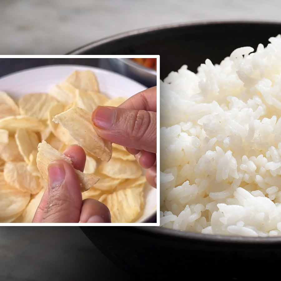How to make healthy chips by using cooked rice dgtl