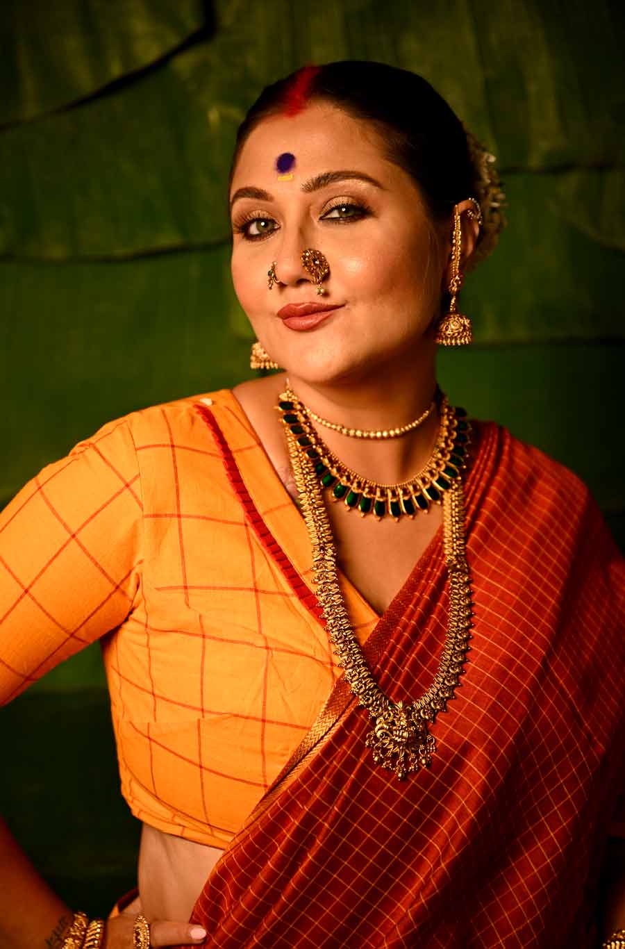 Actress Swastika Mukherjee came up with four different look of four different regions of the country