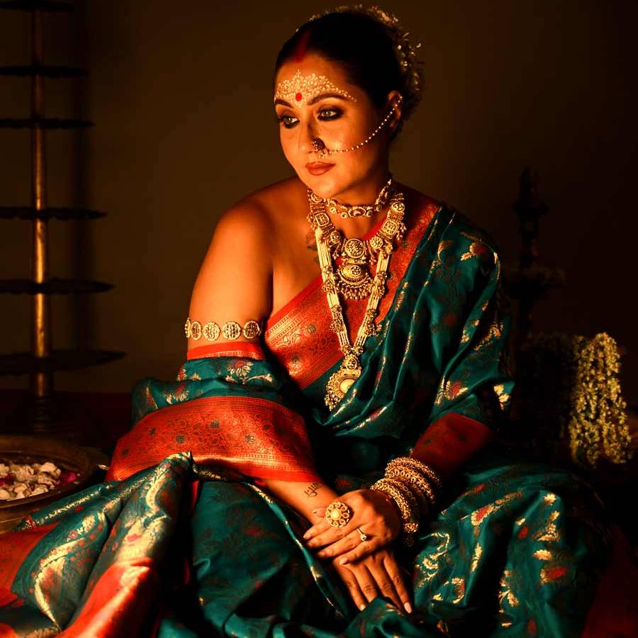 Actress Swastika Mukherjee came up with four different look of four different regions of the country