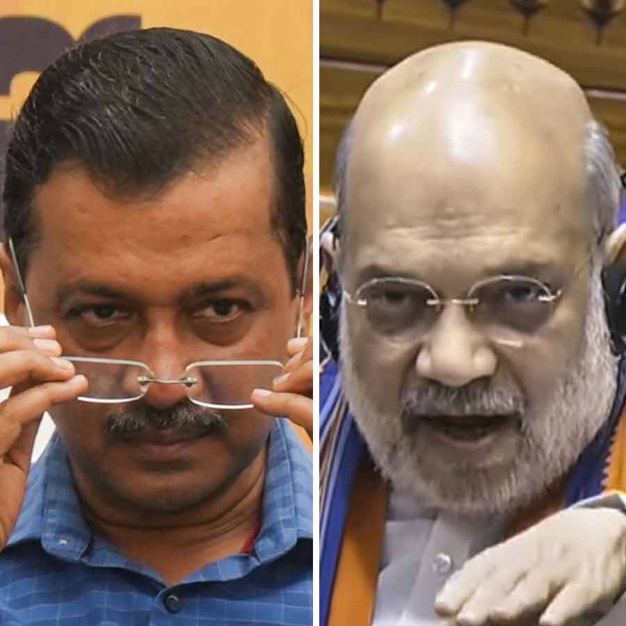 Aravind Kejriwal and Amit Shah