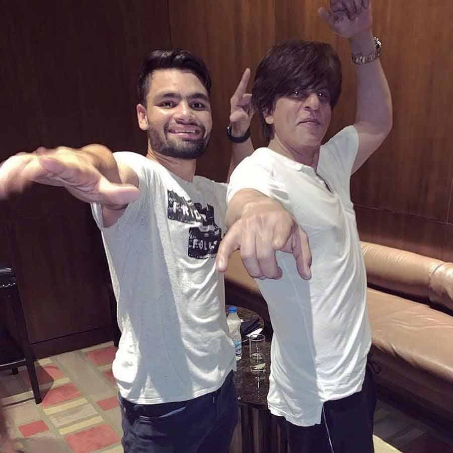Picture of Rinku Singh and Shah Rukh Khan