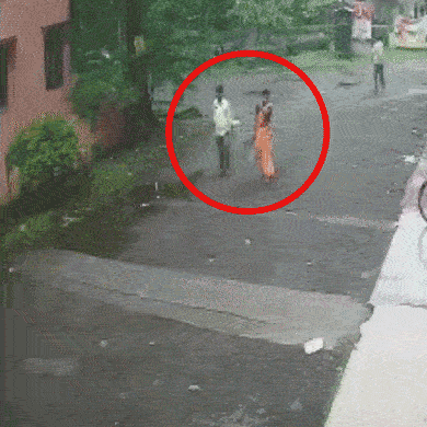 CCTV footage shows moments when accused were entering New Garia complex