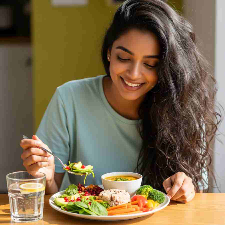 To achieve thicker hair, focus on a diet rich in protein, vitamins, and minerals dgtl