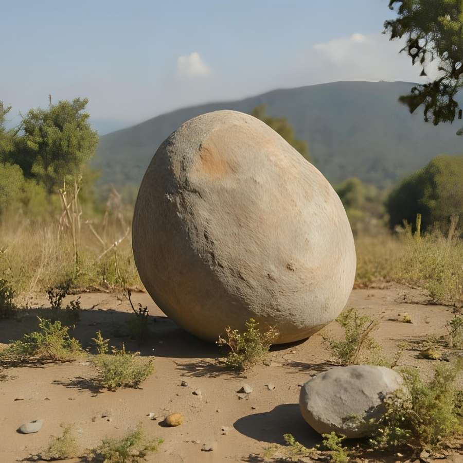 গ্রামবাসীরাই এক জায়গায় দুই থেকে তিন ফুট উঁচু একটি পাথর খুঁজে পান, যা ভগবতীর্থ থান নামে পরিচিত। সেই থানের আশপাশে ছড়িয়ে ছিটিয়ে আছে আরও কিছু ছোট-বড় পাথর। 