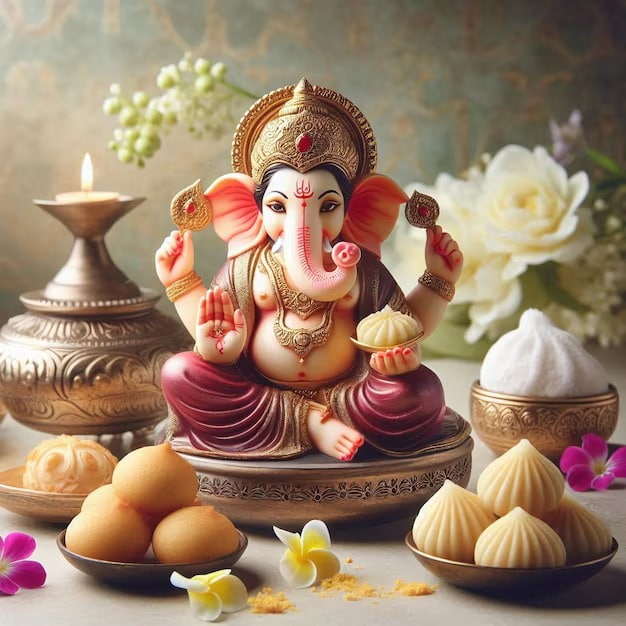 গণেশ পুজোর আয়োজন হবে, আর বাড়িতে মোদক আসবে না, তা কী ভাবে হয়! কিন্তু চিনি, ময়দার মিশেলে তৈরি এই মোদক স্বাস্থ্য সচেতনরা অনেকেই এড়িয়ে যেতে চান। কিন্তু মোদকপ্রিয় বাপ্পার ভোগে এটিকে তো রাখতেই হবে।