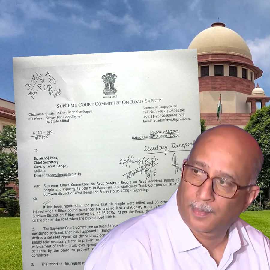 Supreme Court Committee on Road Safety writes to Chief Secretary Manoj Pant