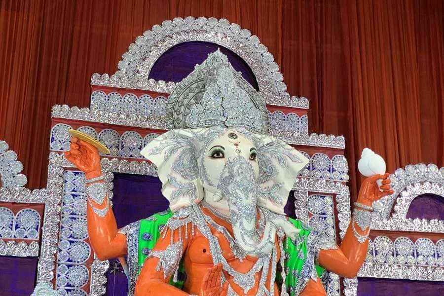 রঙিন অলঙ্কার এবং ঐতিহ্যবাহী শৈল্পিক তুলির টানে যেন জীবন্ত হয়ে ওঠে বাপ্পার রূপ। 