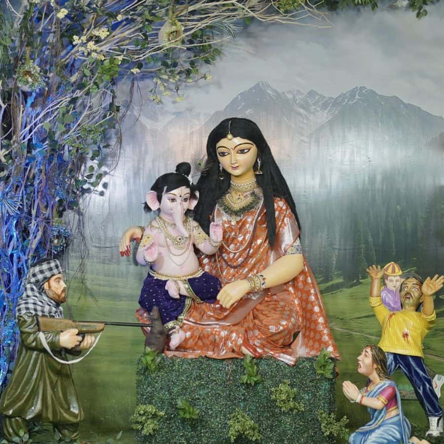 Baguiati Ganesh Puja 2025 Theme Inspired by Pahalgam incident and Operation Sindoor dgtl