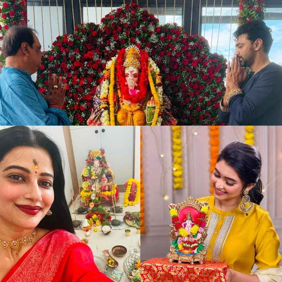 From dev to ditipriya Roy Bengali Celebrities performed Ganesh Puja at home dgtl