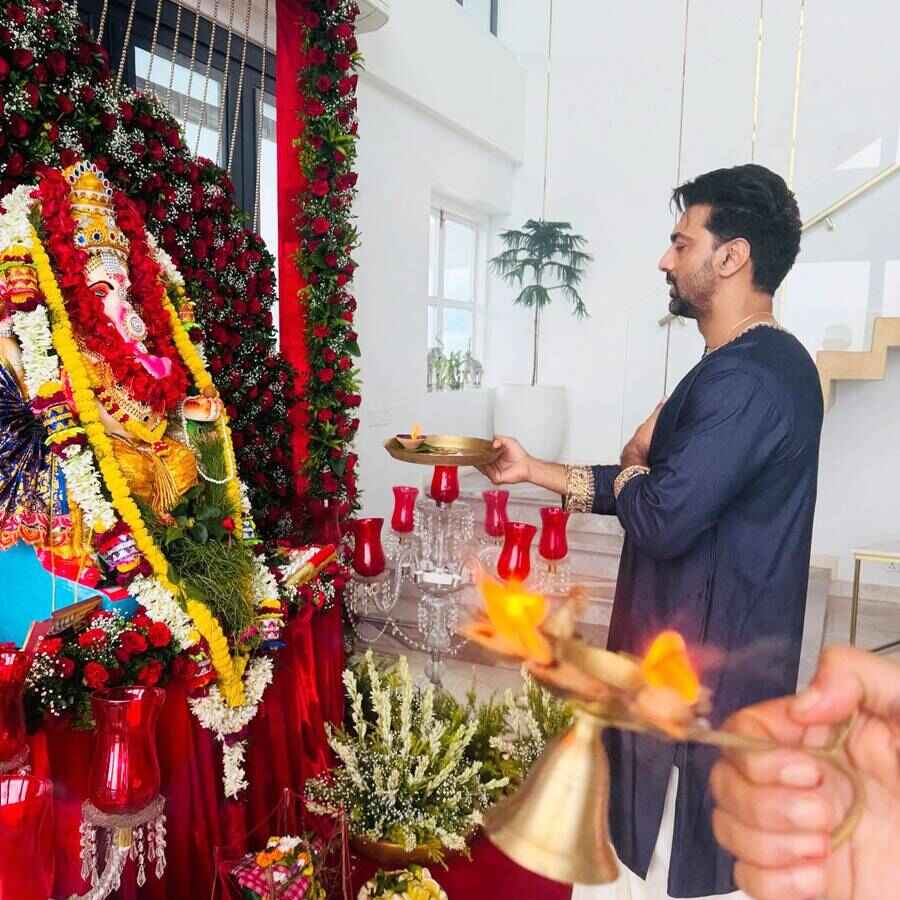 Dev Yash Dasgupta Aparajita Adhya Celebrationg Ganesh Chaturthi 2025 dgtl