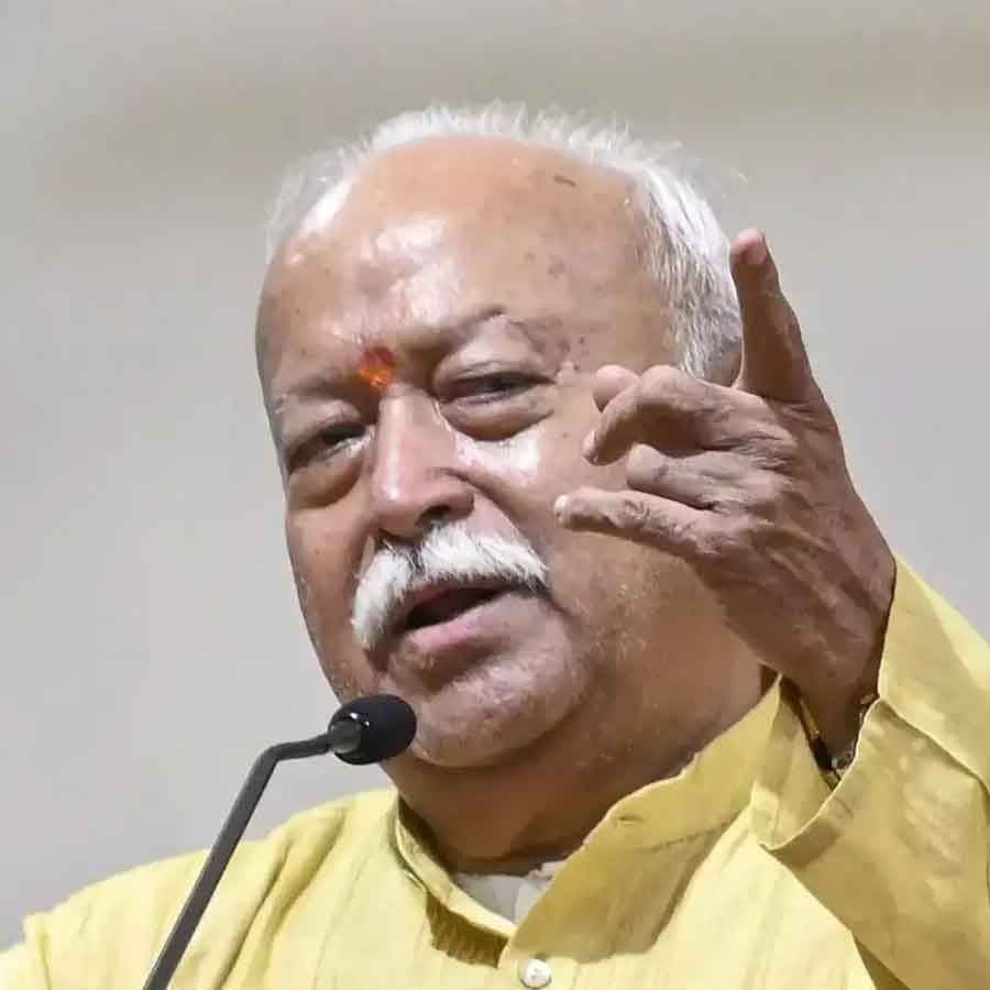 RSS chief Mohan Bhagwat delivers his Vijayadashami address in Nagpur dgtl