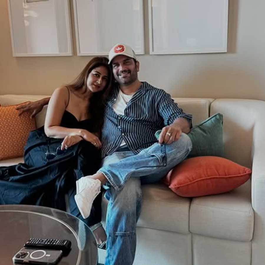 Sharad Kelkar with Keerti Kelkar