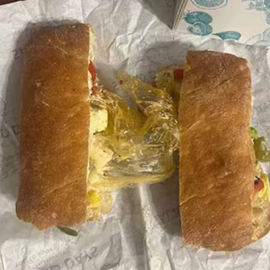 Gurugram man finds plastic gloves inside sandwich ordered online sparks debate dgtl