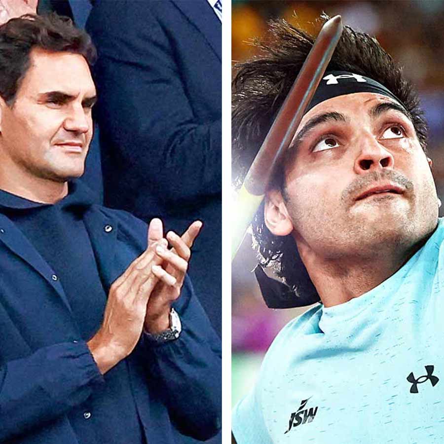 Roger Federer watched the Neeraj Chopra vs Julian Weber duel