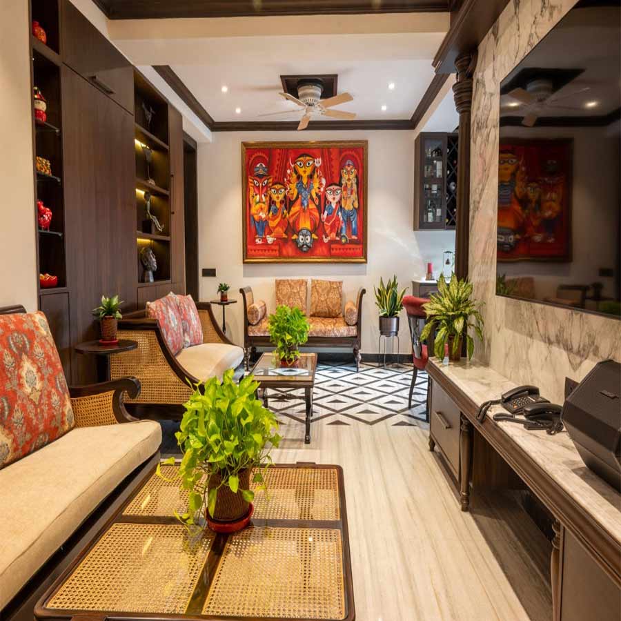 The interior design of the house reflects the lifestyle, taste and mindset of the members of the household