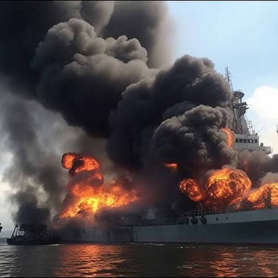 Russia takes revenge after three years of losing warship Moskva by sinking Ukraine's largest battleship with naval drone