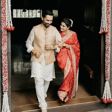 সমান্থা-রাজের বিয়ের নানা মুহূর্তের ঝলক।