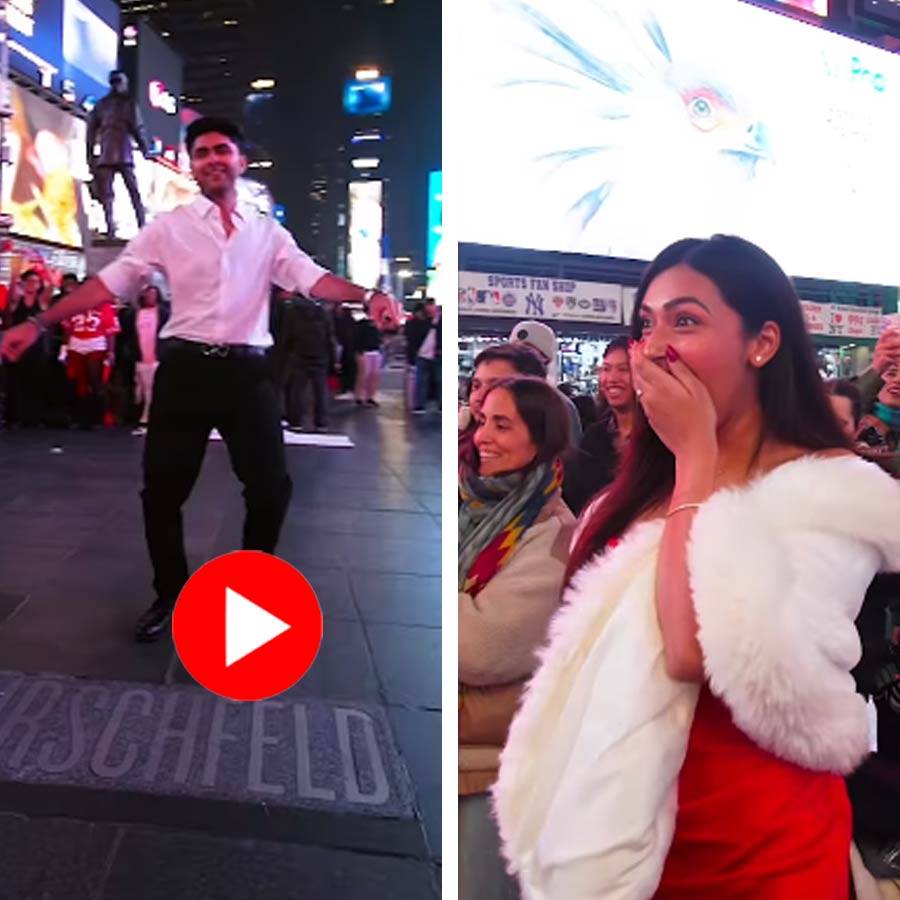 Video of Indian man’s Bollywood dance proposal in New York Times Square with Shah Rukh Khan’s song goes viral dgtl