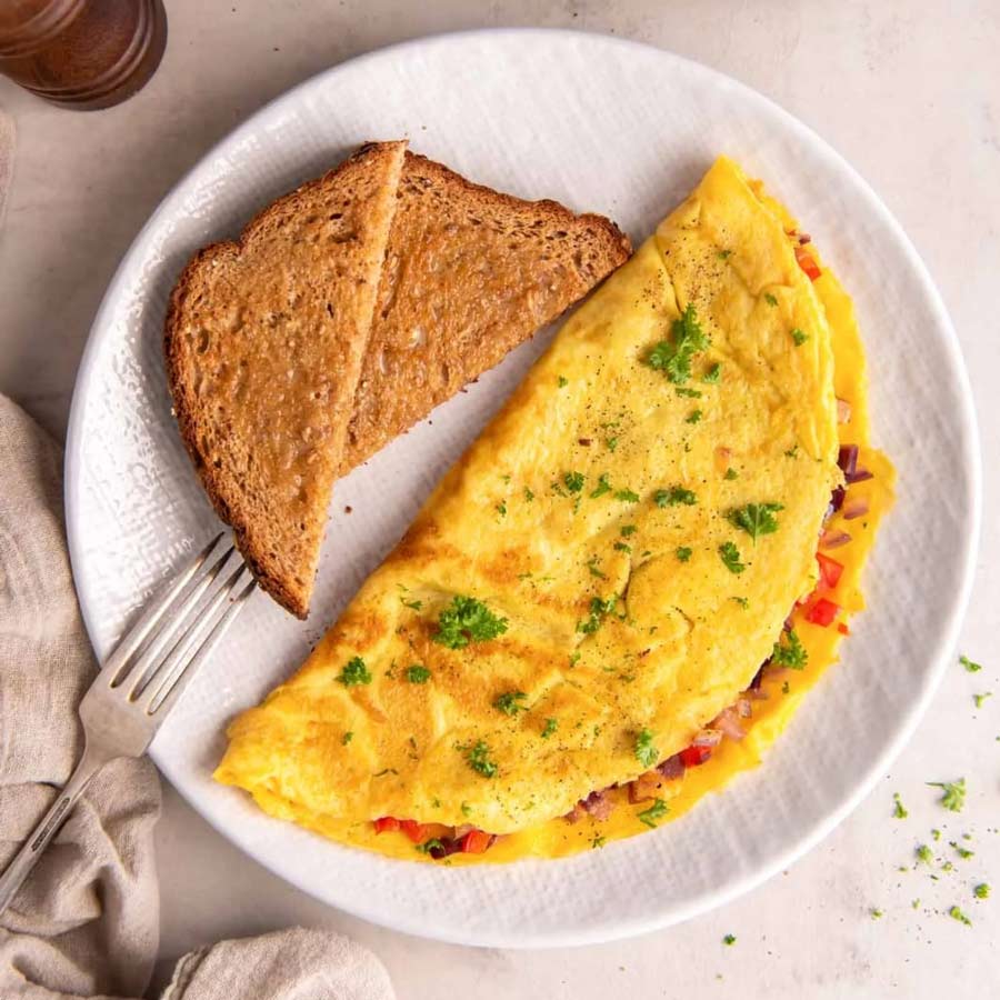 Is bread omelette a healthy option for breakfast dgtl