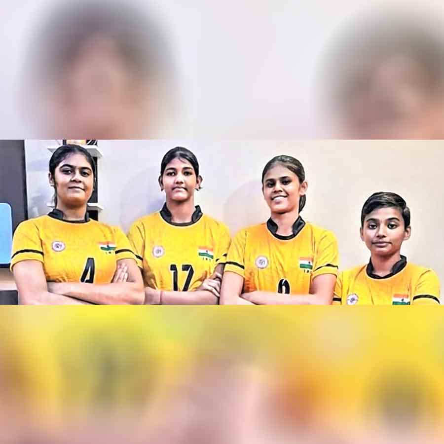 Bengal Girls part of a Volleyball team to participate in World School Volleyball competition organized at China