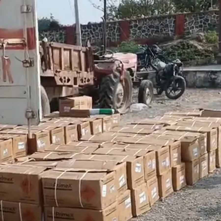 Huge amount of explosives recovered from a truck in Rajasthan dgtl
