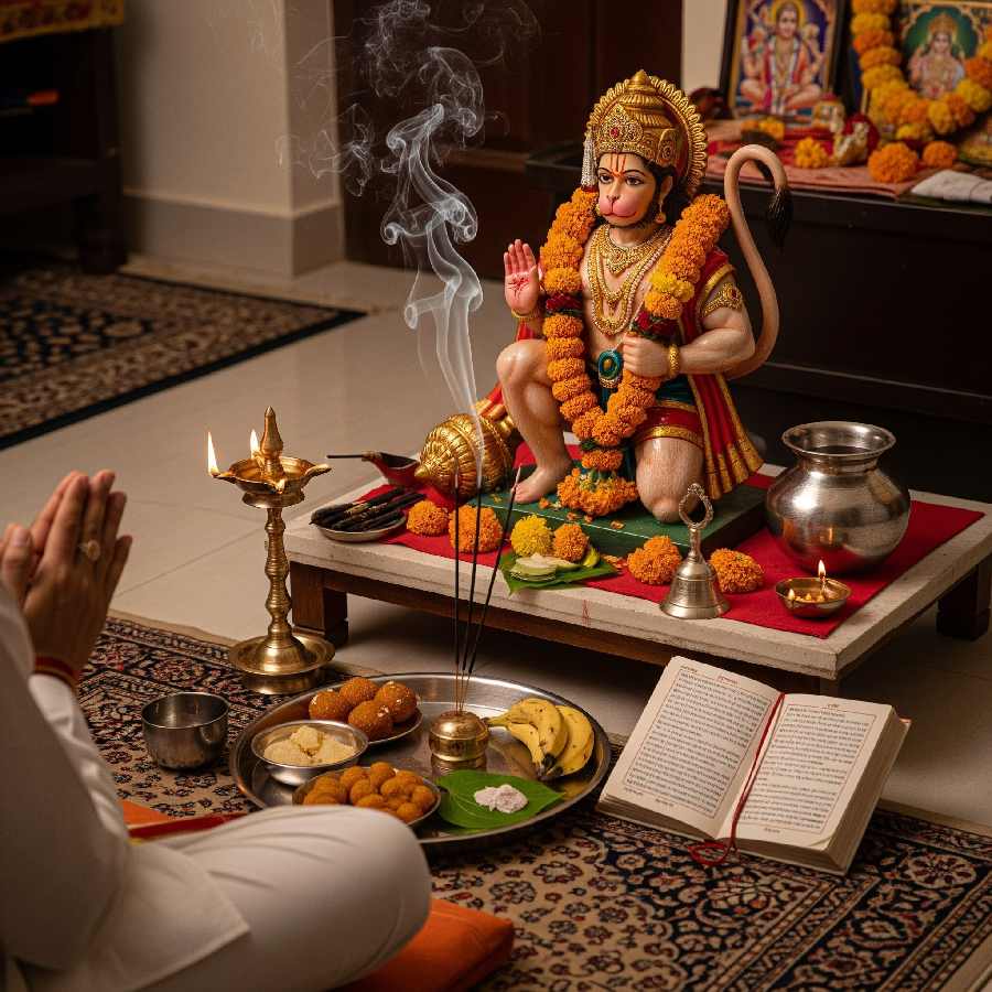 বাড়িতে কী উপায়ে হনুমানজির মূর্তি প্রতিষ্ঠা করতে হয়? তাঁকে পুজো করার সঠিক নিয়মগুলি জানা আছে তো?