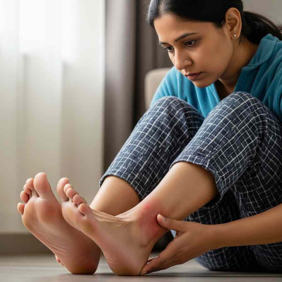 Learn about common foot symptoms and what they could mean about health conditions
