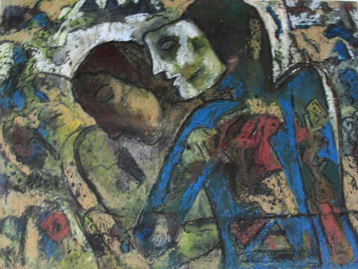 দেখা-অদেখা: অ্যাকাডেমিতে শিল্পী সুশান্ত চক্রবর্তীর একক প্রদর্শনীর চিত্রকর্ম।