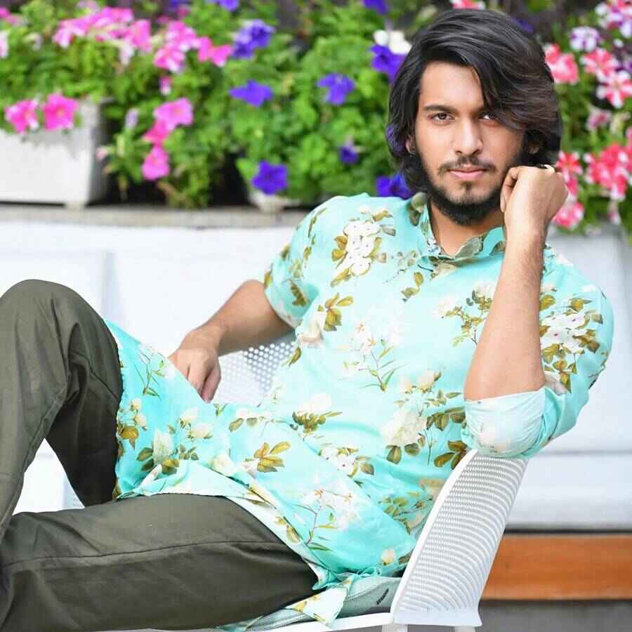 শুটিংস্থলে আহত উজান গঙ্গোপাধ্যায়।