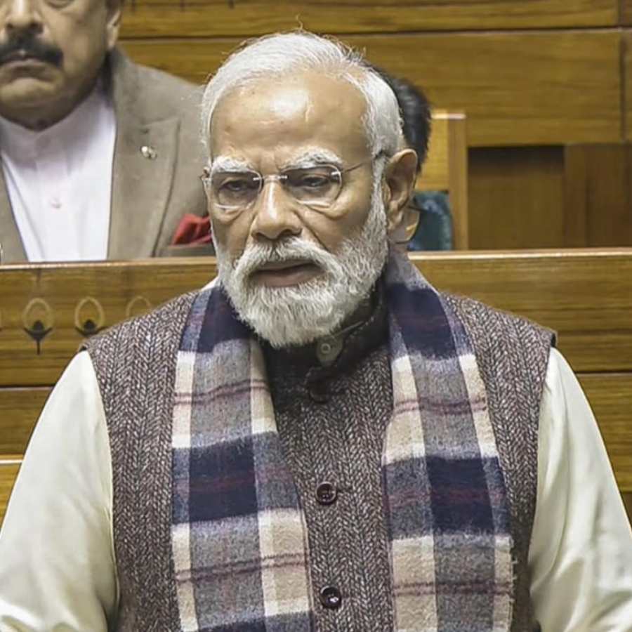 প্রধানমন্ত্রী নরেন্দ্র মোদী। সোমবার লোকসভায়।