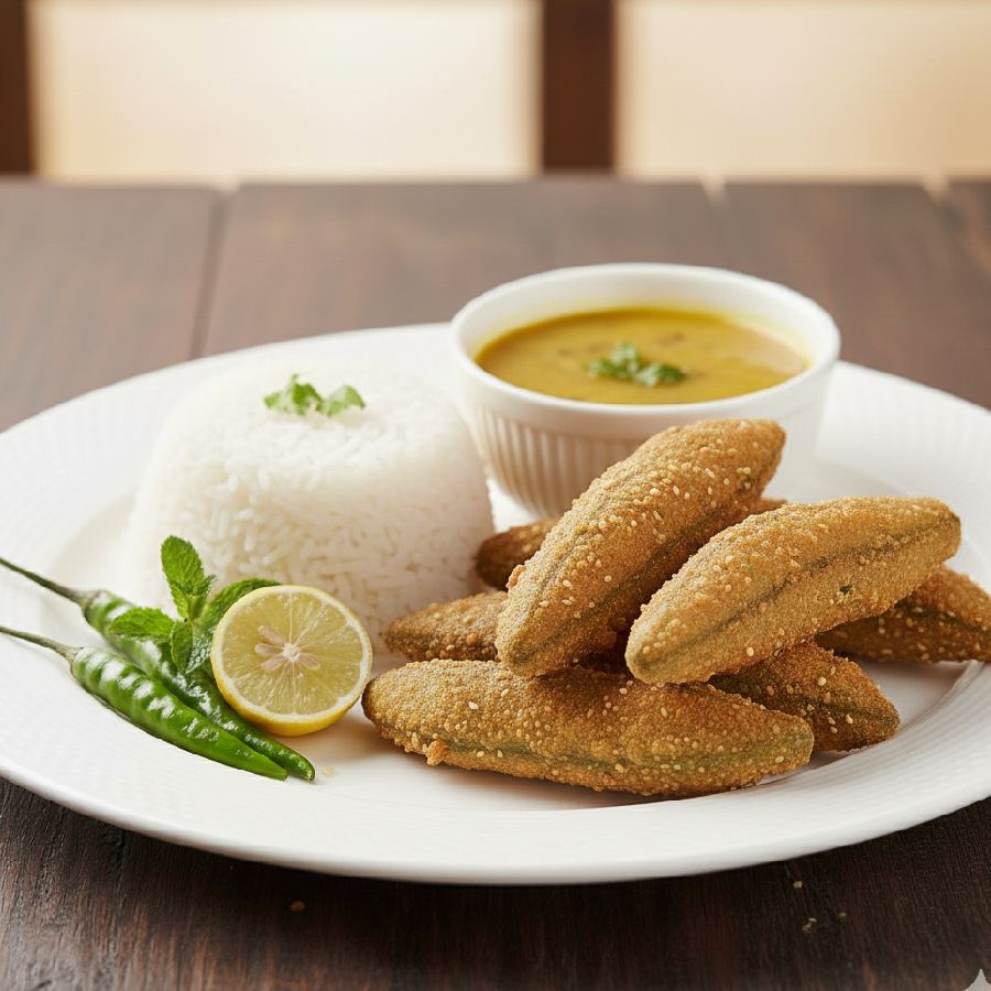 পুর ভরা সিম ভাজা খেয়ে দেখুন ভাতের সঙ্গে।