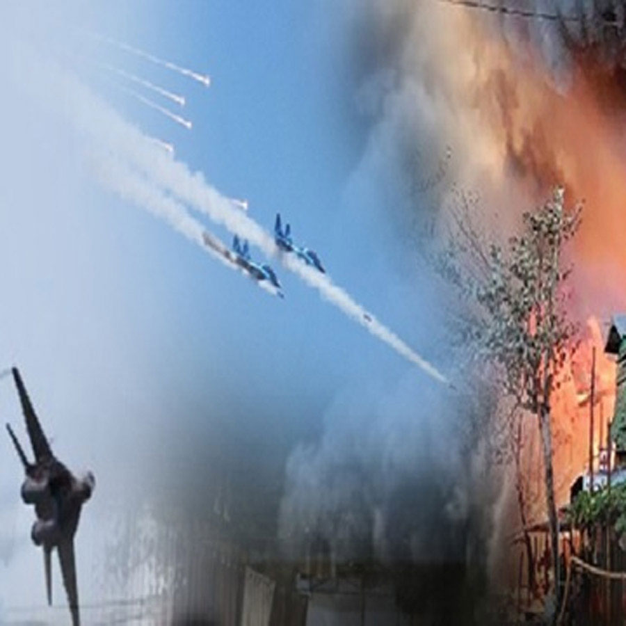 তাইল্যান্ড বায়ুসেনার যুদ্ধবিমানের হানা কম্বোডিয়া সেনাঘাঁটিতে!