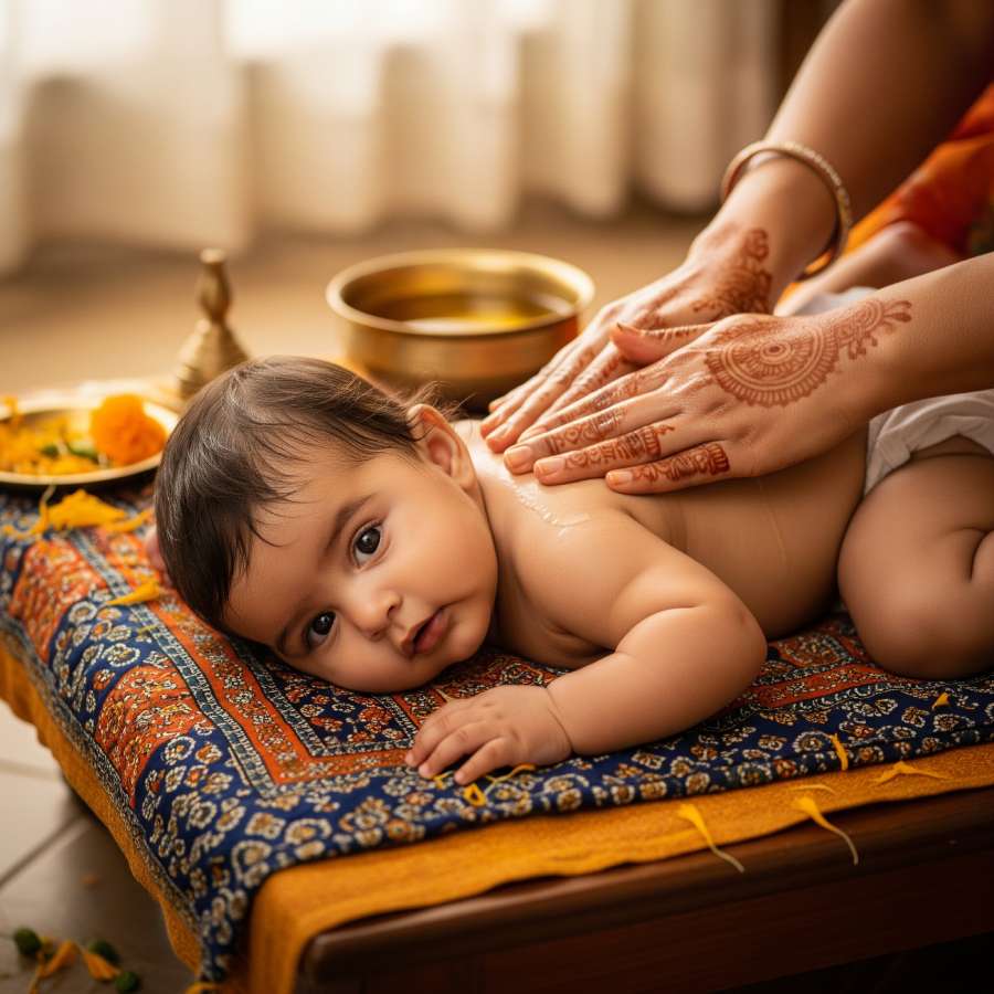 নারকেল তেলে মালিশ করলে কি শিশুর ঠান্ডা লাগতে পারে?