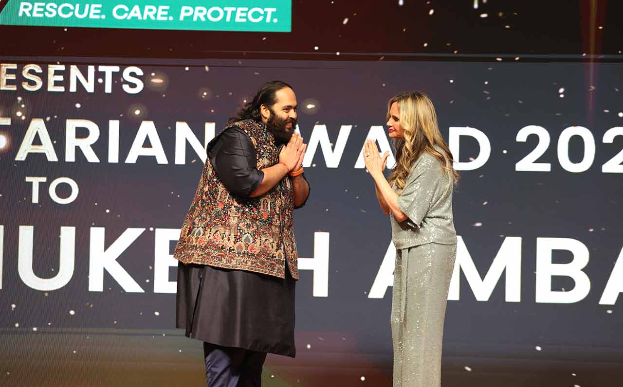 Global Humane Society presents Anant Ambani with Global Humanitarian Award for leadership in Wildlife conservation