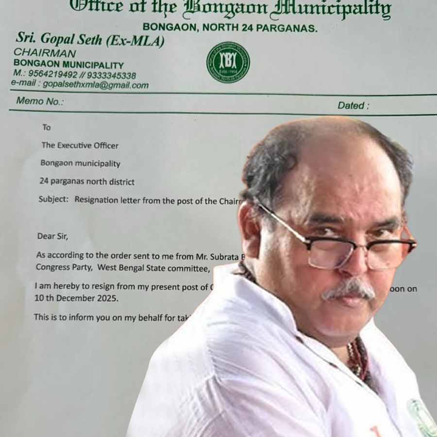 Gopal Seth resigns from the post of chairman of Bangaon Municipality