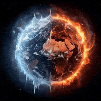 বিজ্ঞানীরা বলছেন, পৃথিবীর এক দিকের তুলনায় অন্য দিক দ্রুত শীতল হচ্ছে।