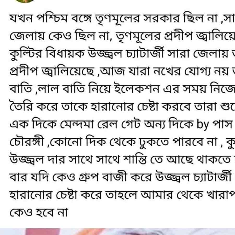 এই পোস্ট ঘিরে বিতর্ক।