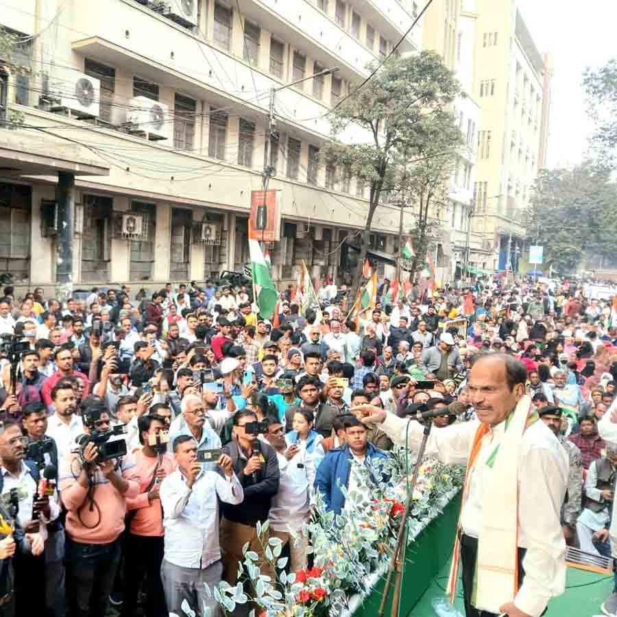 ওয়াকফ নিয়ে কলকাতায় সমাবেশে কংগ্রেস নেতা অধীর চৌধুরী।