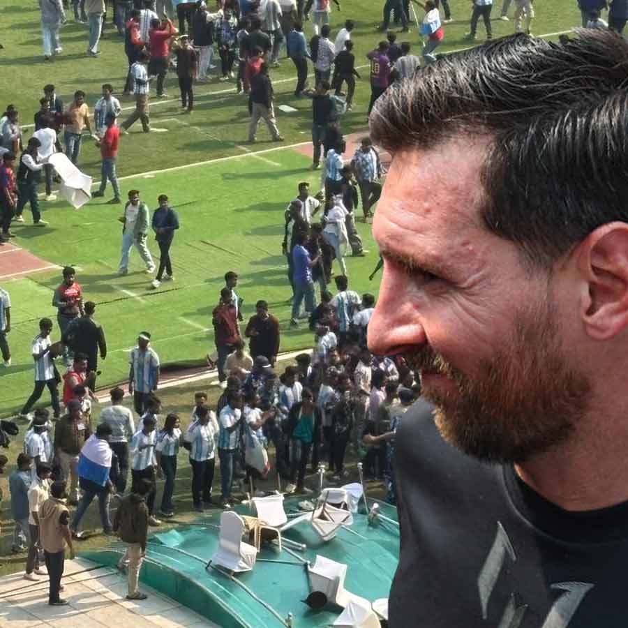 মেসির অনুষ্ঠানে চৃড়ান্ত বিশৃঙ্খলা।