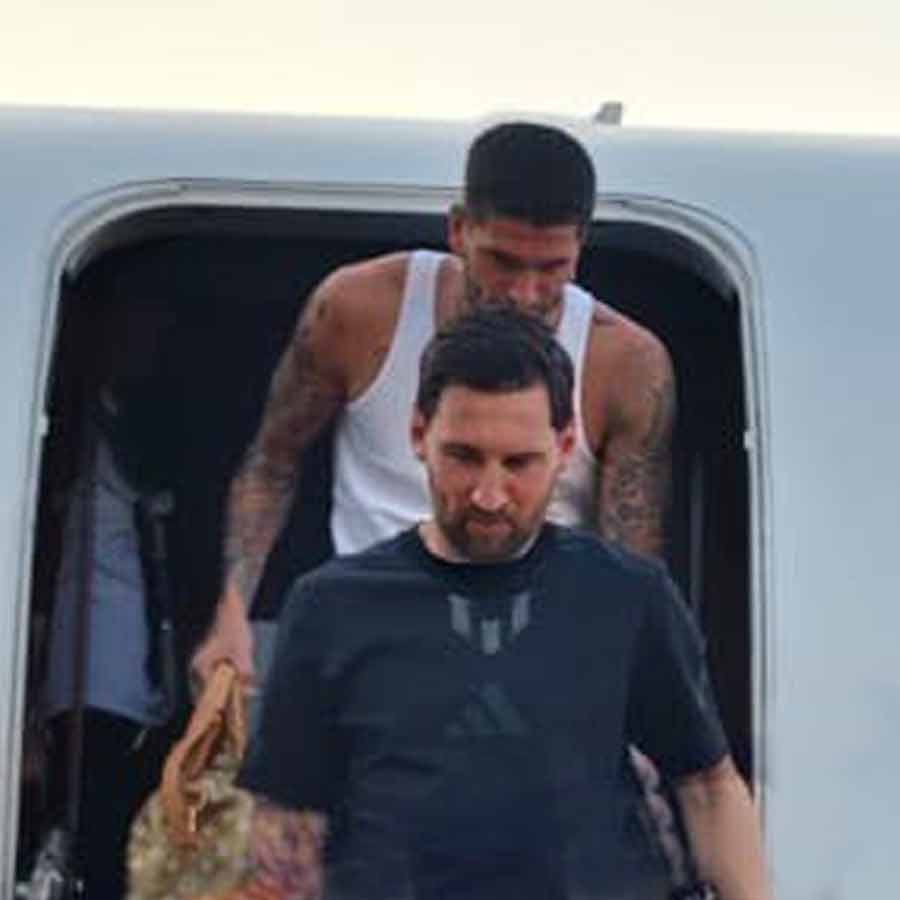 Lionel Messi reaches Hyderabad after Yuva Bharati Krirangan fiasco at Kolkata
