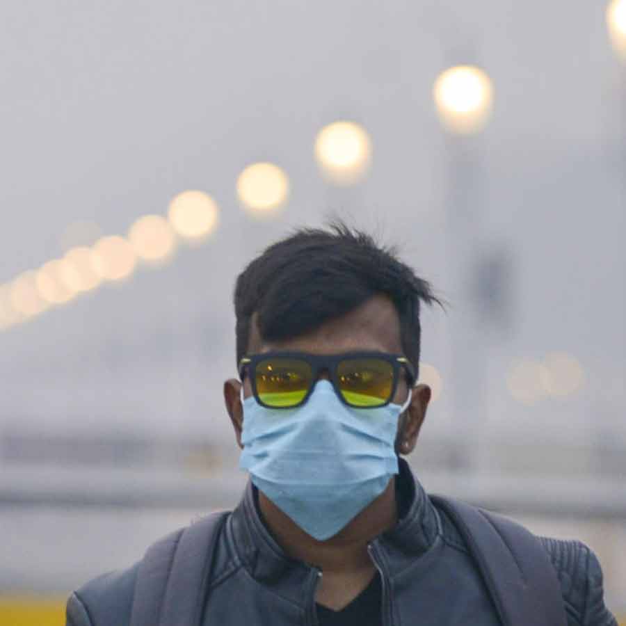 দিল্লির দূষণের চিত্র।